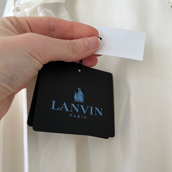 LANVIN silk gown French 34 NWT - Picture 11 of 16